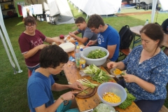 Das Abendessen wird vorbereitet