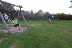 Der Spielplatz auf dem Zeltplatzgelände gehört uns.